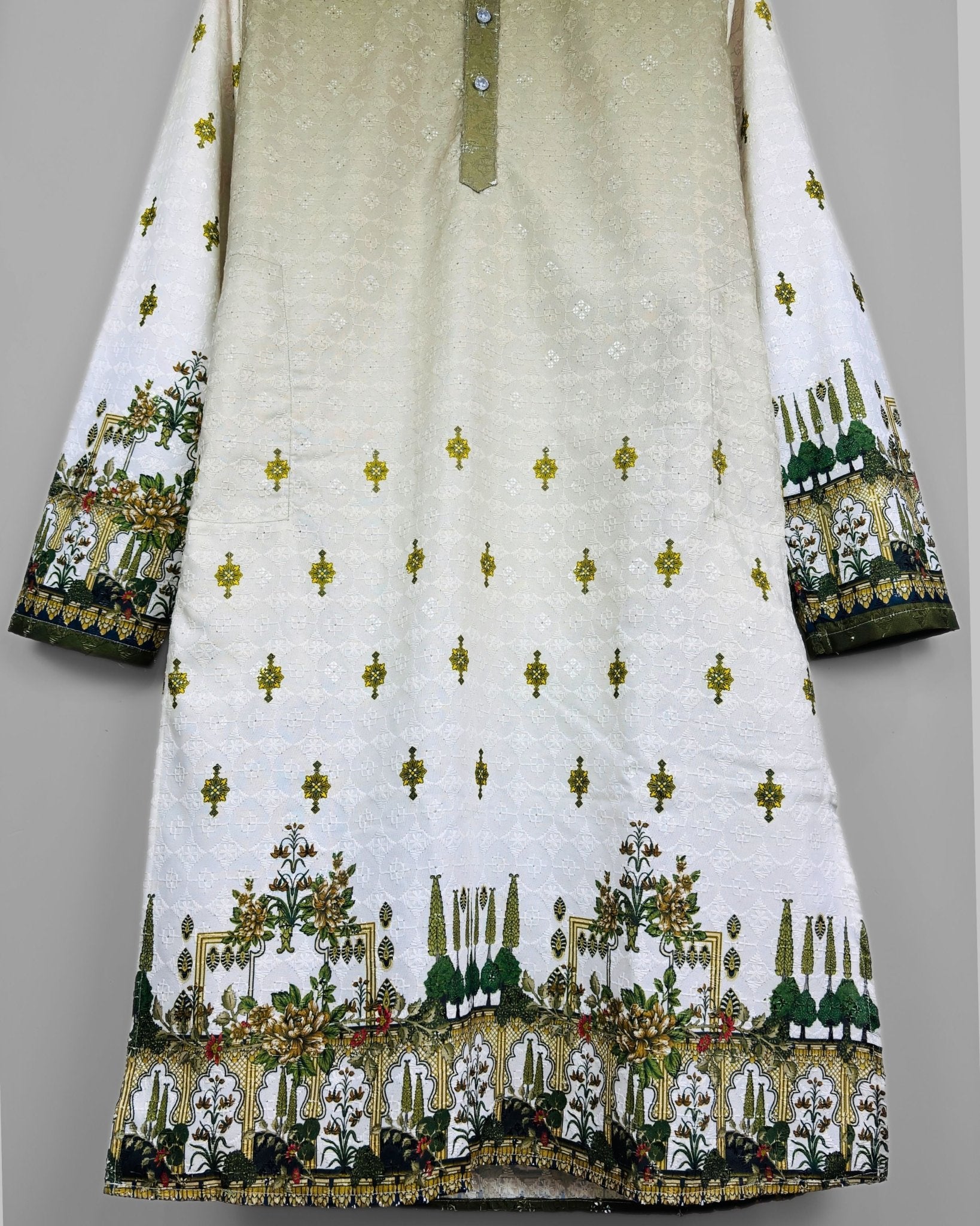 Raas Bagh – Printed Lucknowi Kurta - Jaipuri Crown
