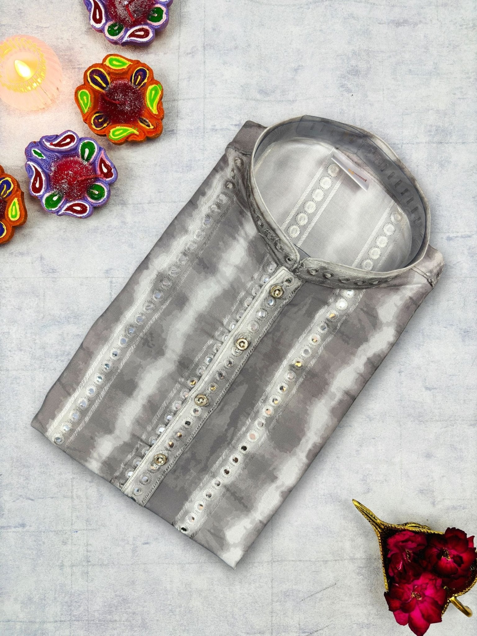 Raas Mirror Work Kurta - Jaipuri Crown