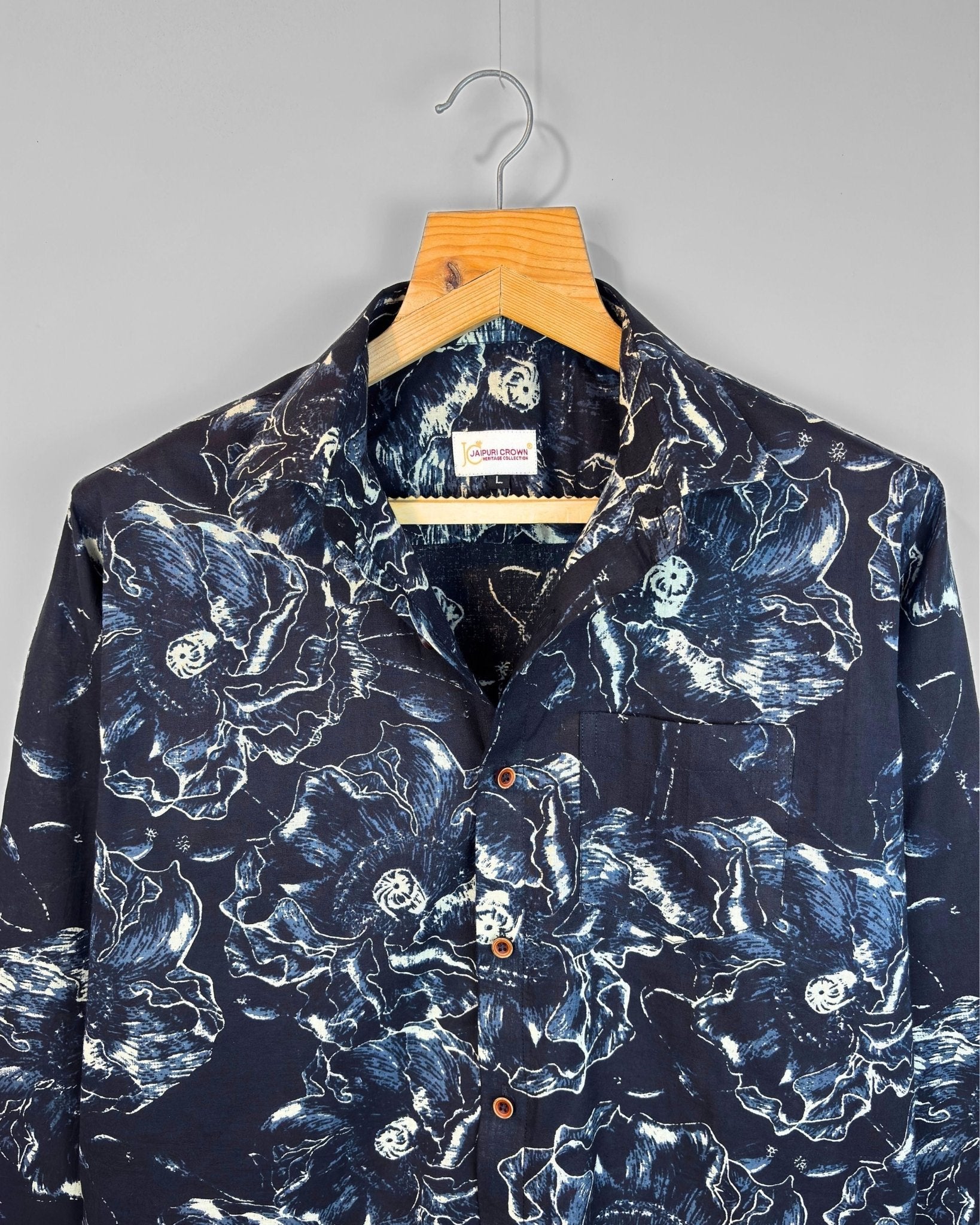 Raatrang - Pure Cotton Shirt - Jaipuri Crown