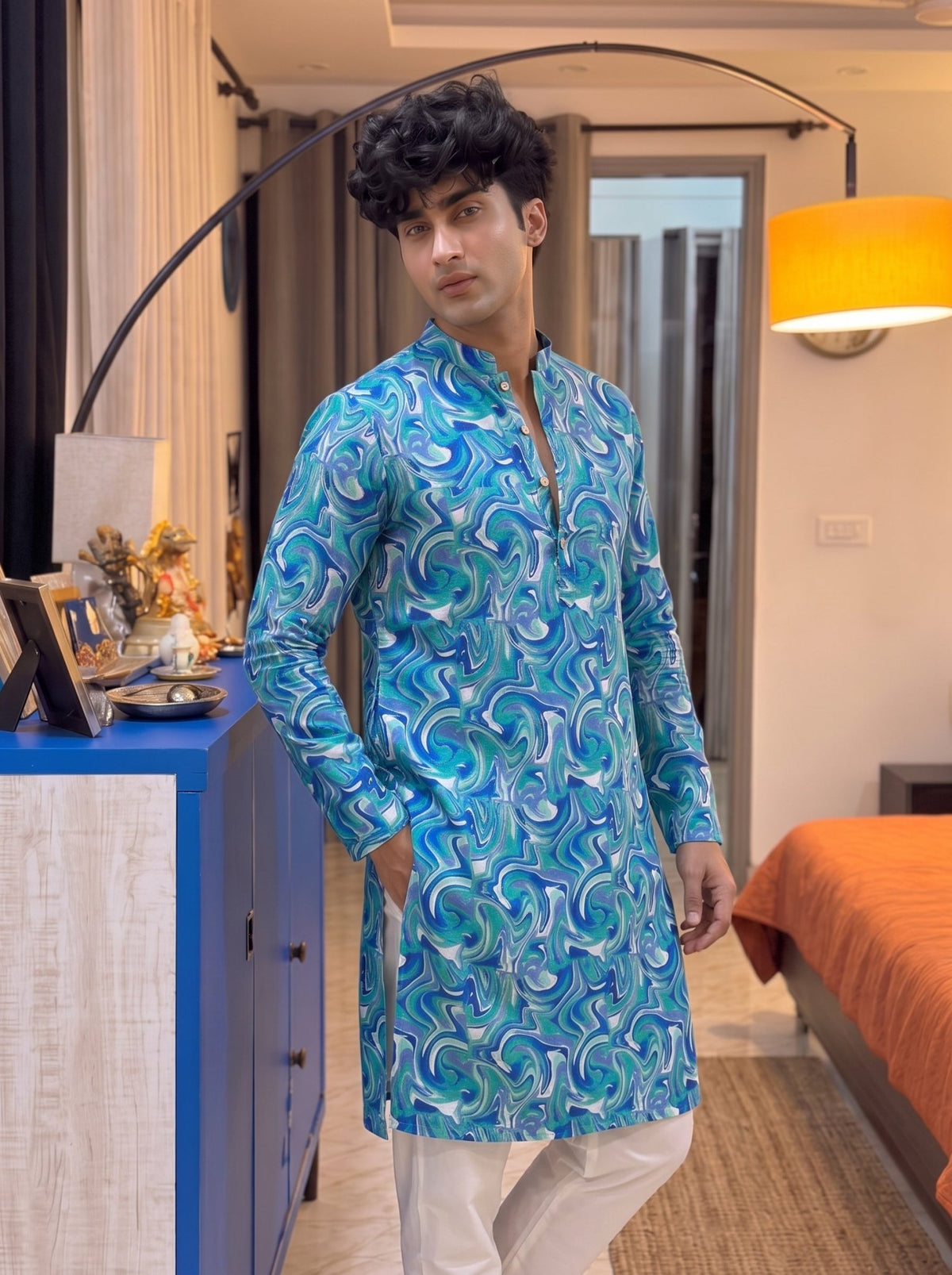 Radium Blue - Jaipuri Crown