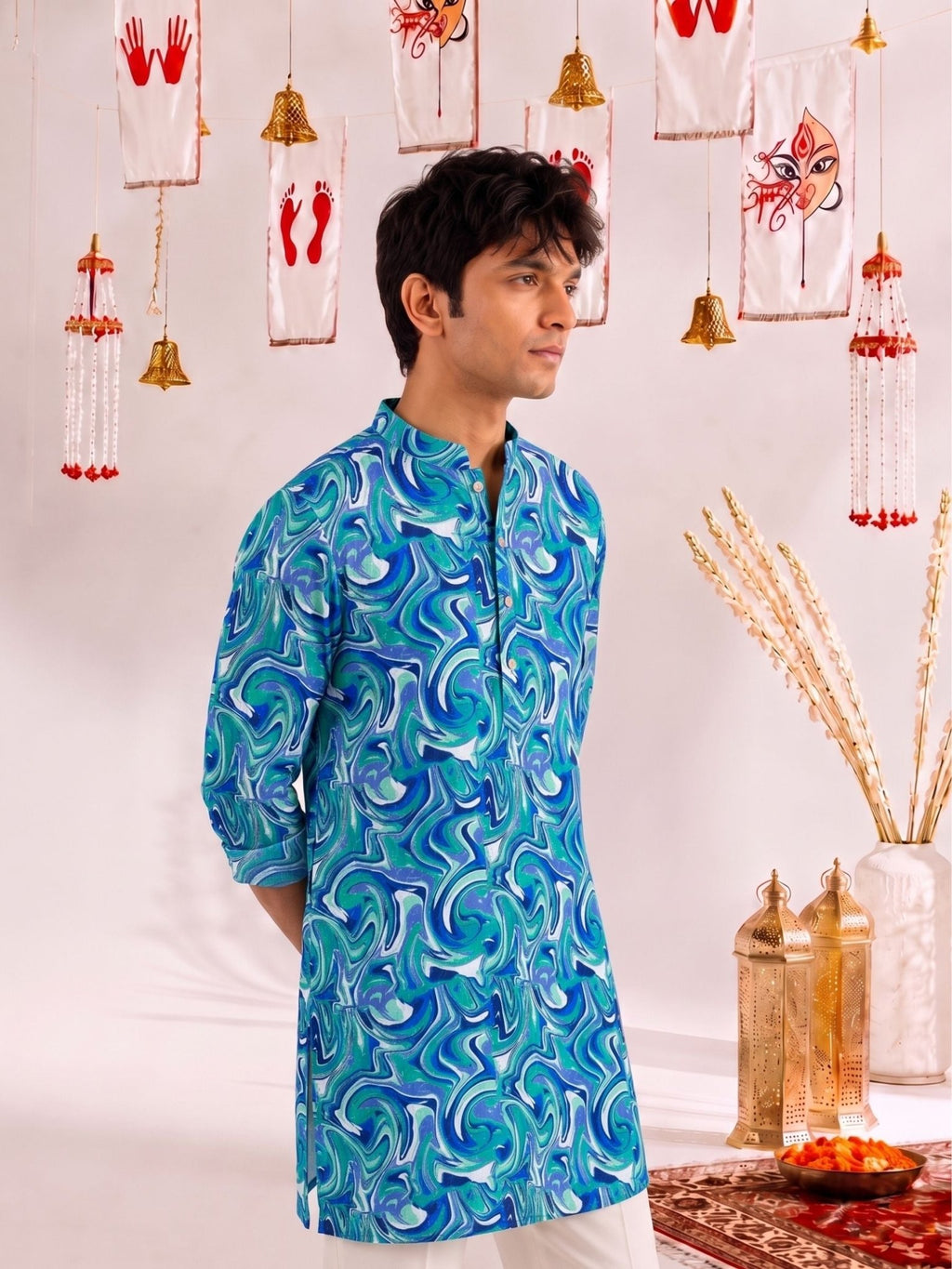 Radium Blue - Jaipuri Crown