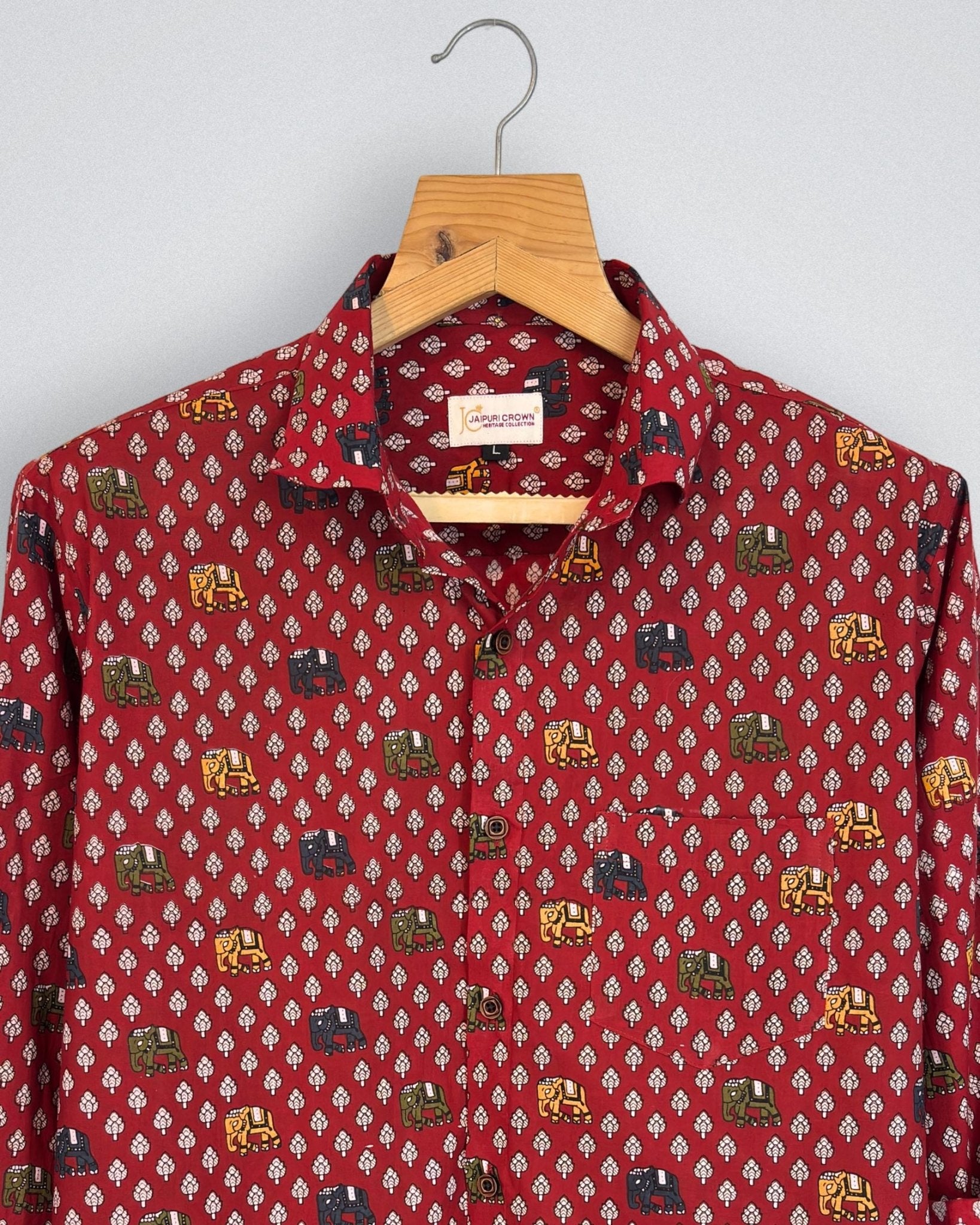 Raj Darbar - Pure Cotton Shirt - Jaipuri Crown