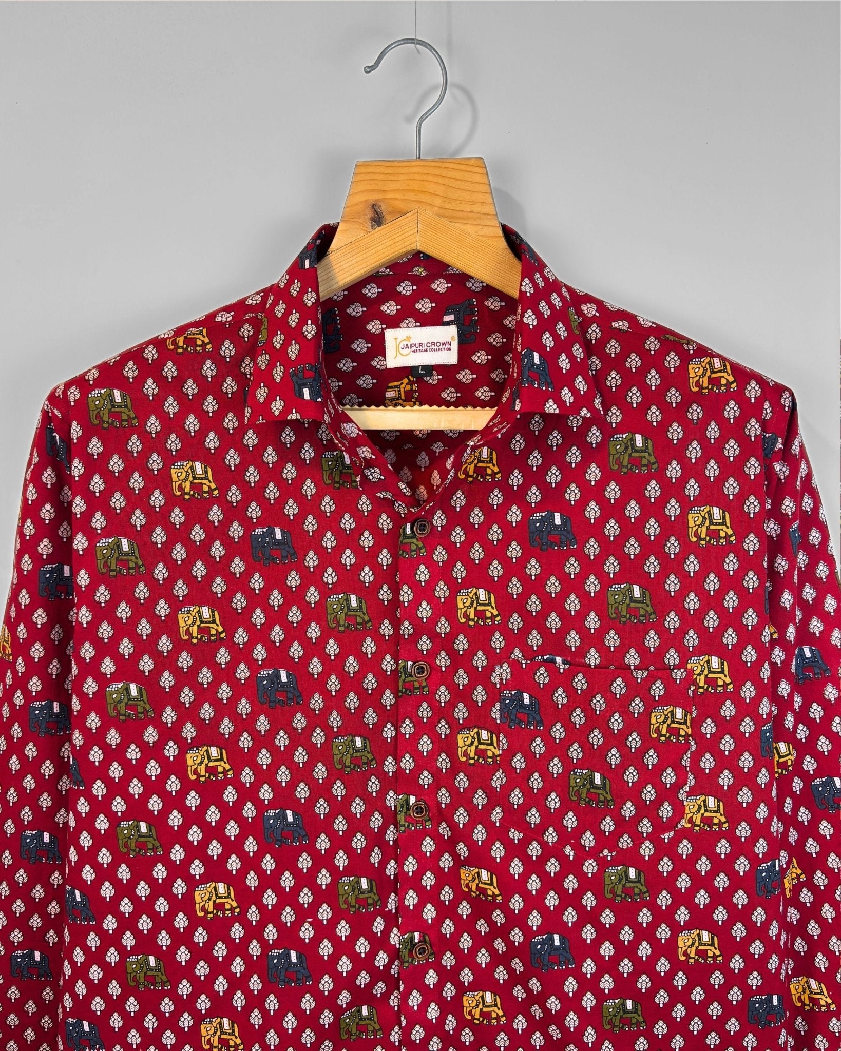 Raj Darbar - Pure Cotton Shirt - Jaipuri Crown