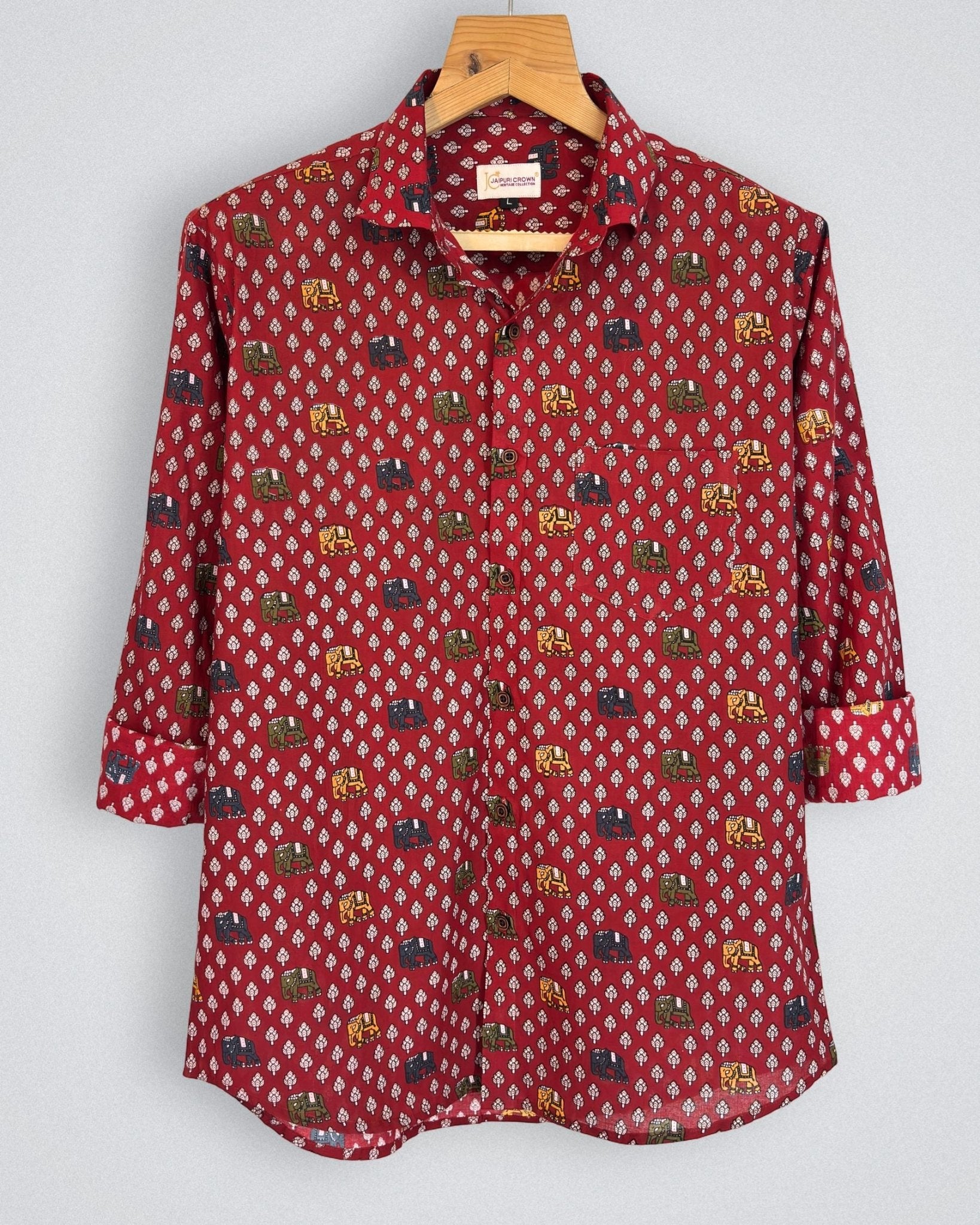 Raj Darbar - Pure Cotton Shirt - Jaipuri Crown