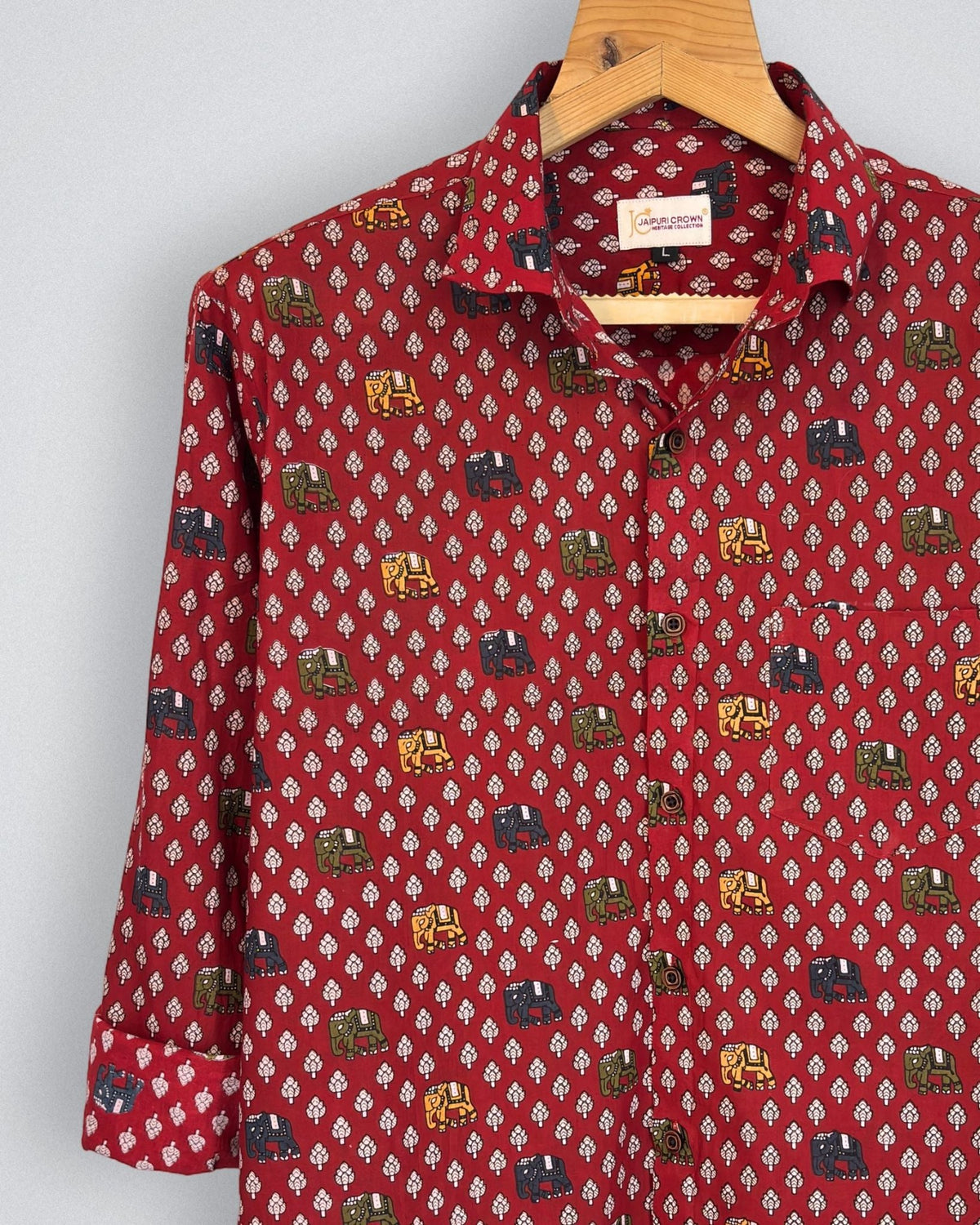 Raj Darbar - Pure Cotton Shirt - Jaipuri Crown