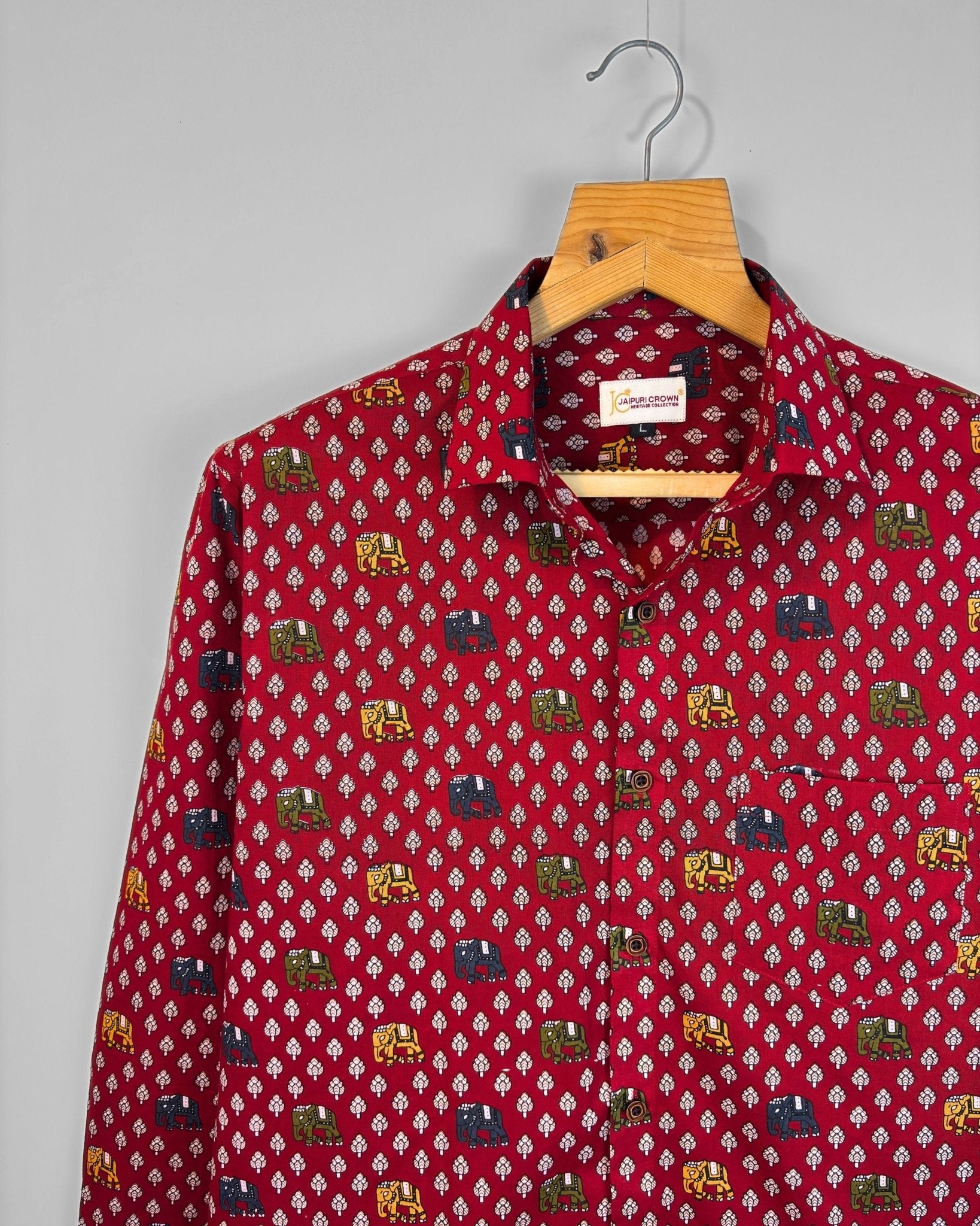 Raj Darbar - Pure Cotton Shirt - Jaipuri Crown