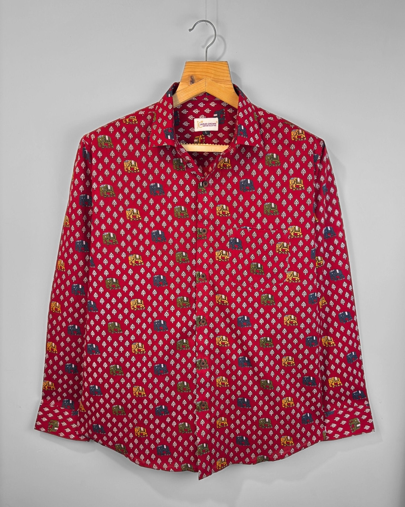 Raj Darbar - Pure Cotton Shirt - Jaipuri Crown