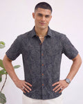 Rajasthani Charm – Printed Cotton Half Sleeve Shirt - Jaipuri Crown