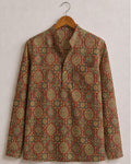 Rajasthani Elegance – Printed Cotton Short Kurta - Jaipuri Crown