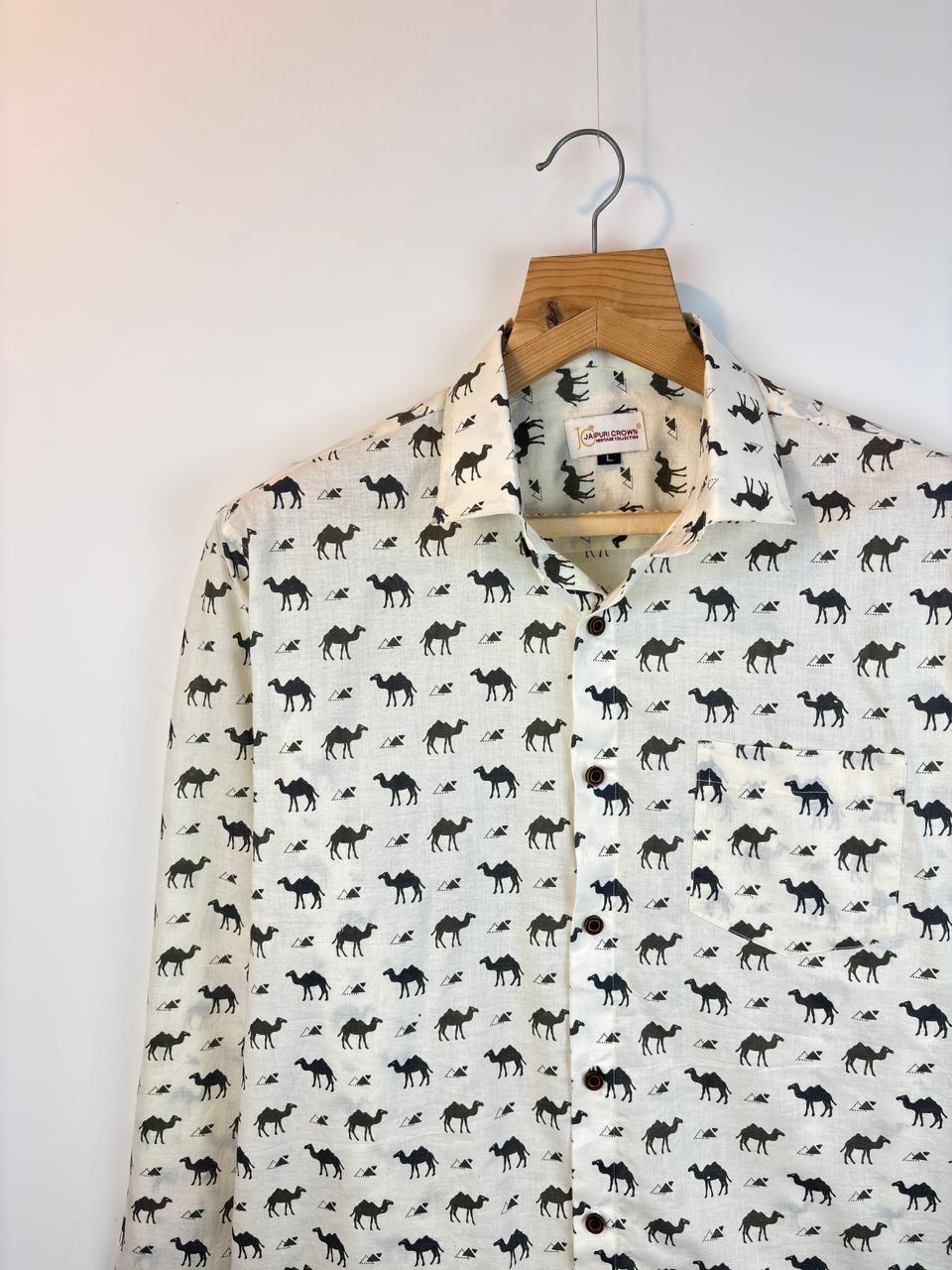 Rajputana Caravan - Pure Cotton Shirt - Jaipuri Crown