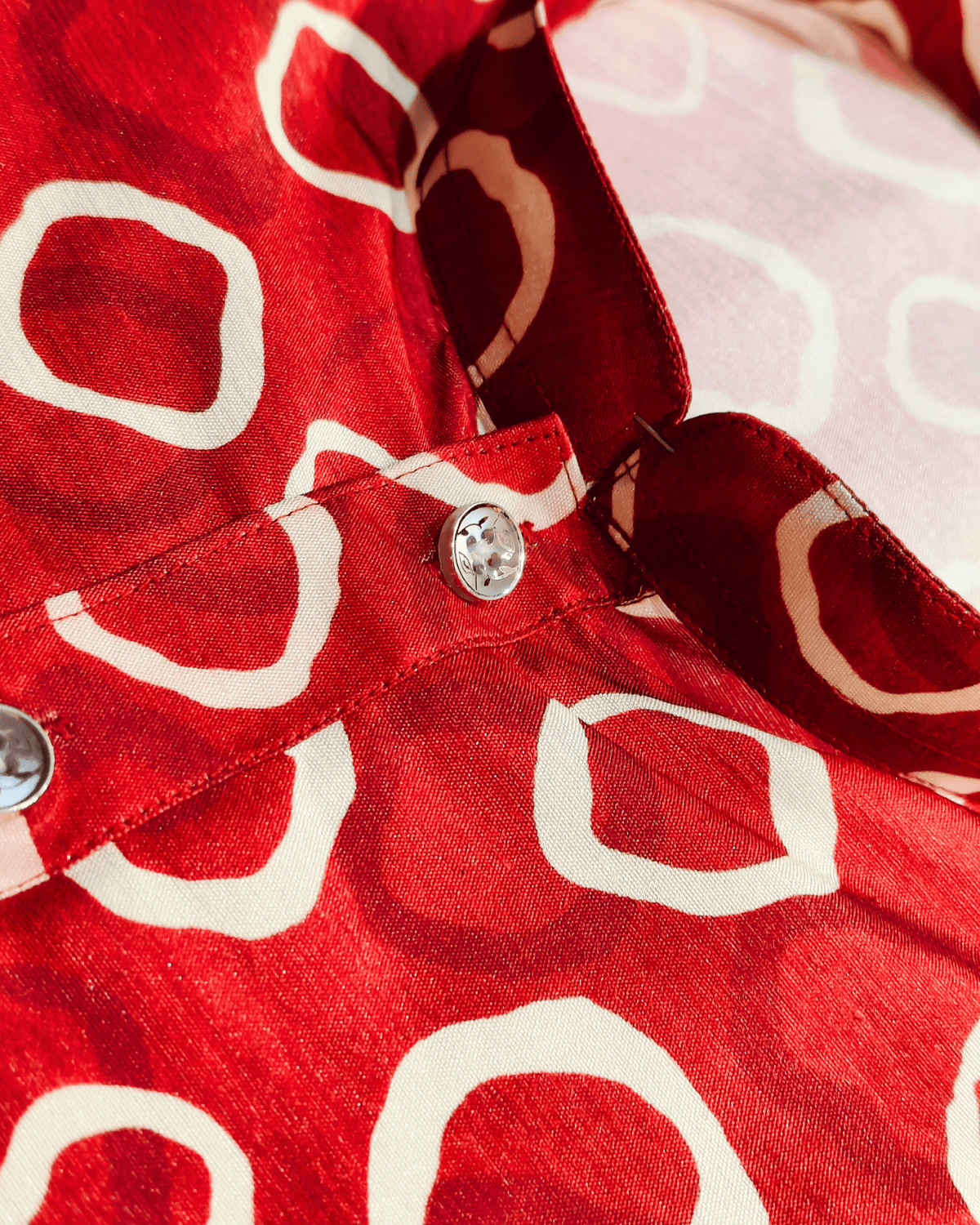 Red Bandhej Printed Kurta - Jaipuri Crown