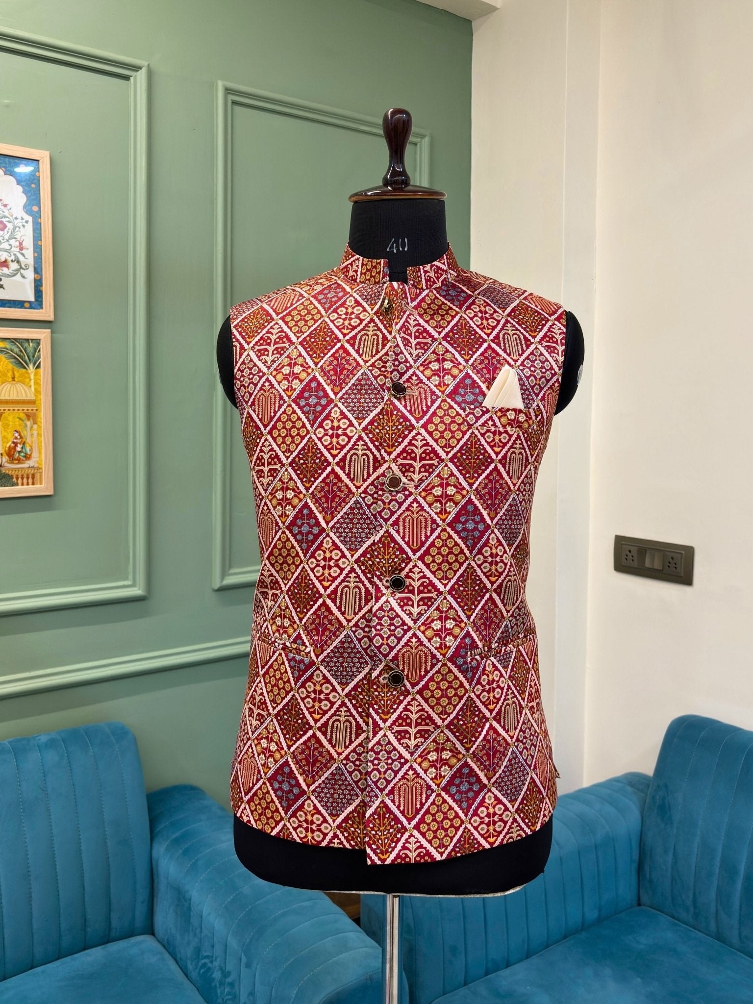 Regal Heritage Modi Jacket - Jaipuri Crown