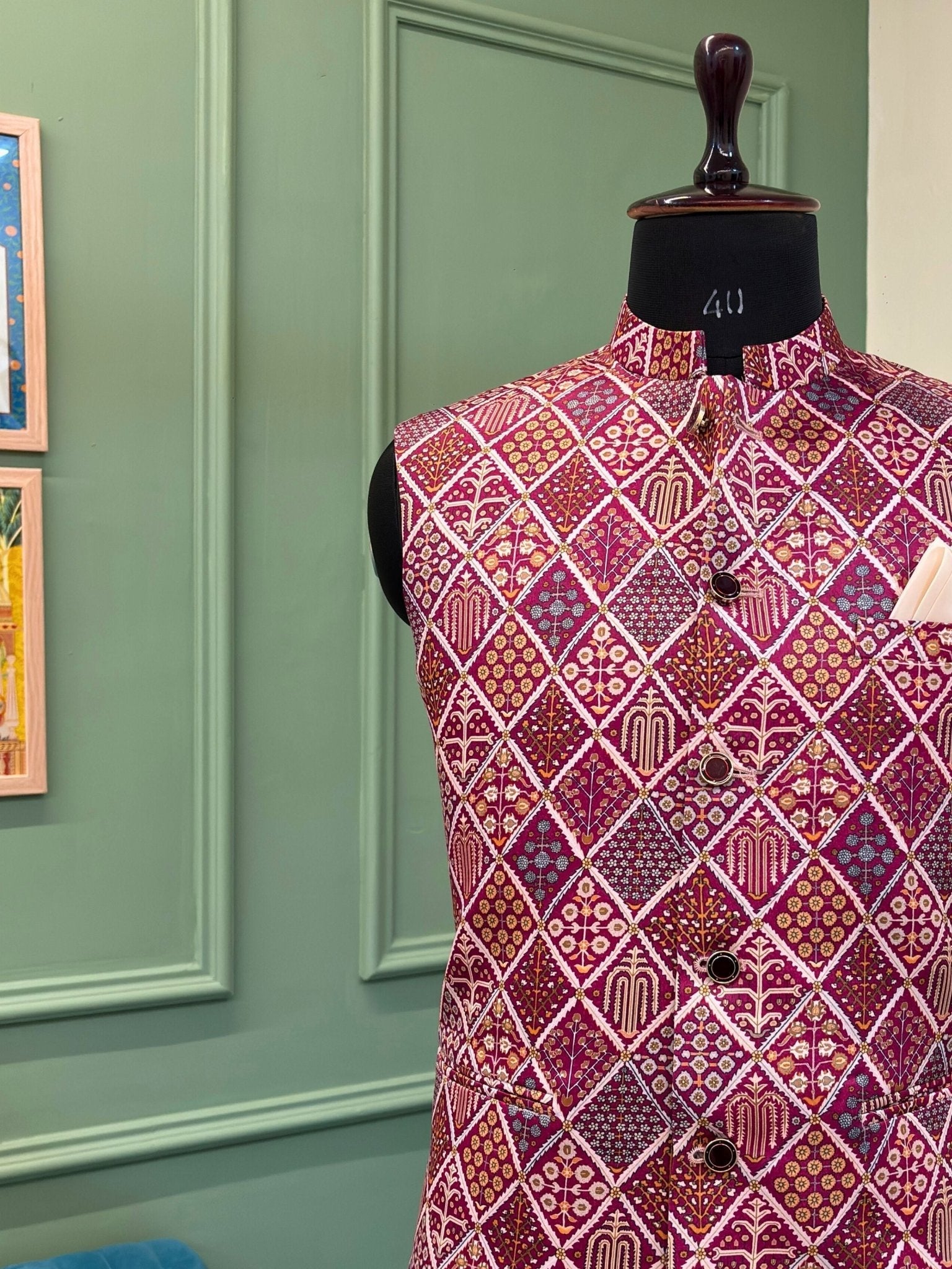 Regal Heritage Modi Jacket - Jaipuri Crown
