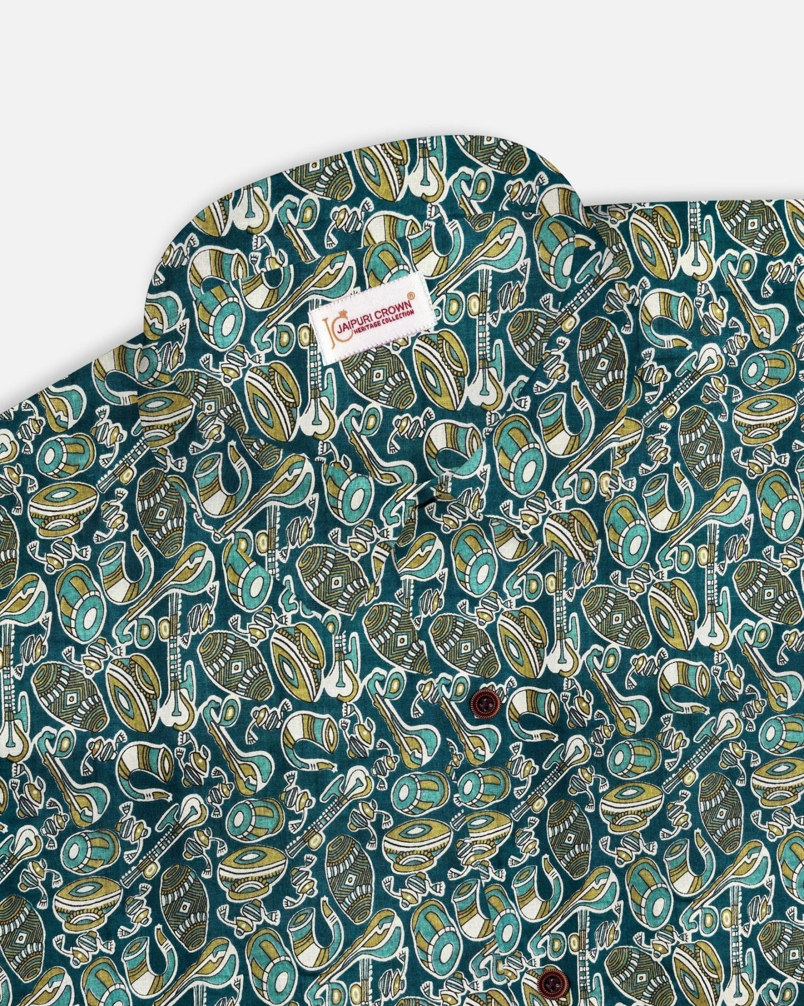 Rhythm & Threads - Pure Cotton Shirt - Pure Cotton Shirt - Jaipuri Crown