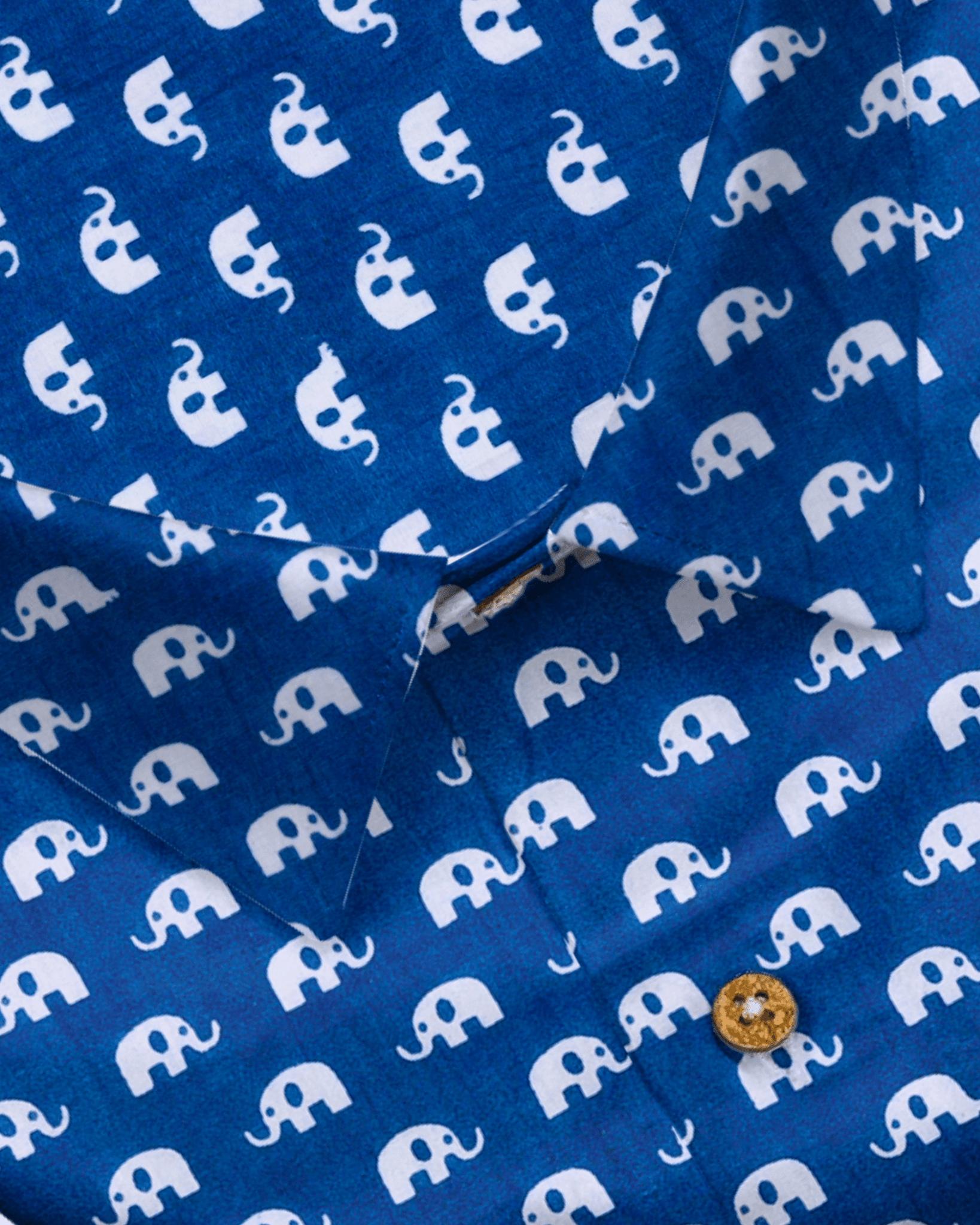 Rich Blue Elephant - Jaipuri Crown
