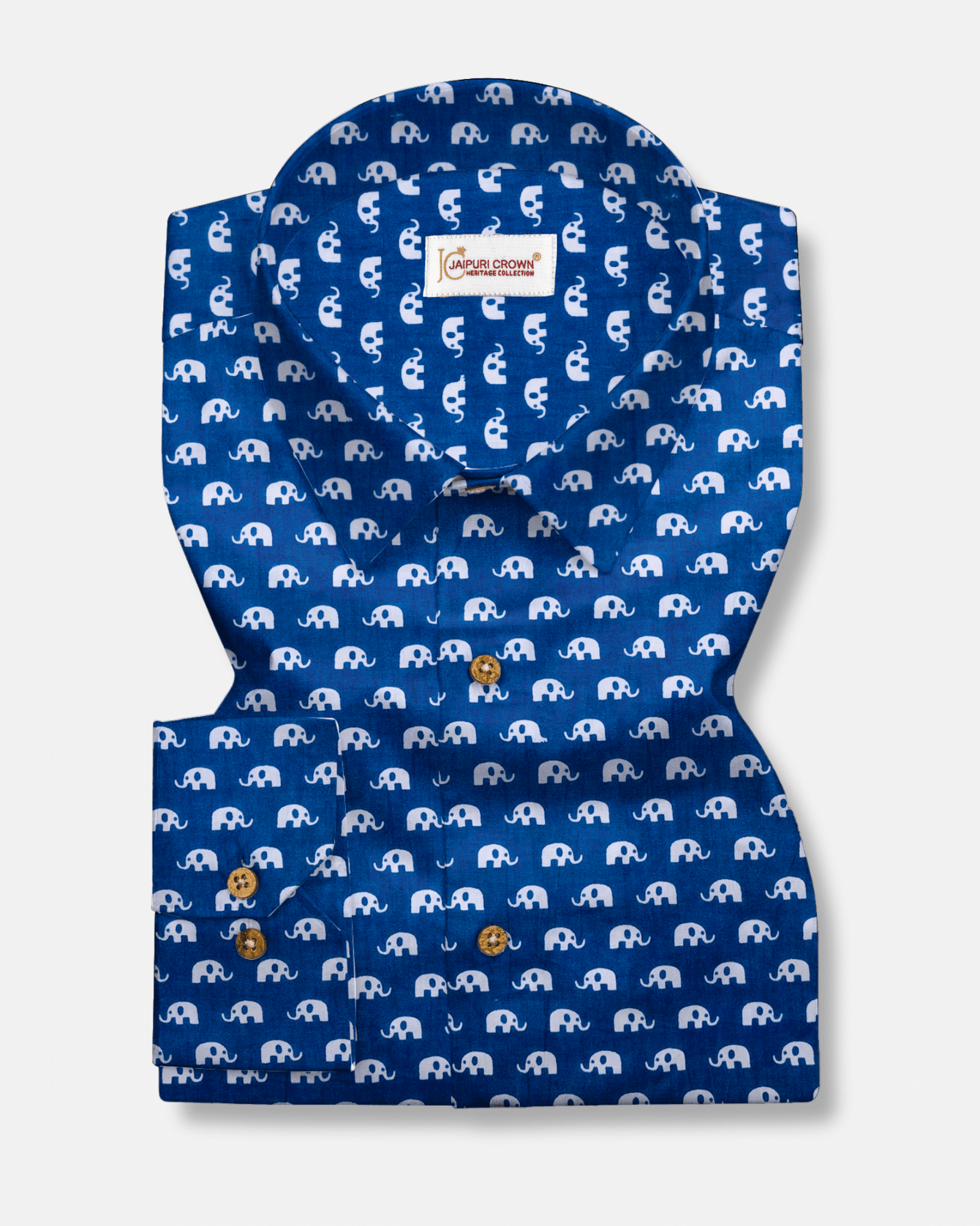 Rich Blue Elephant - Jaipuri Crown