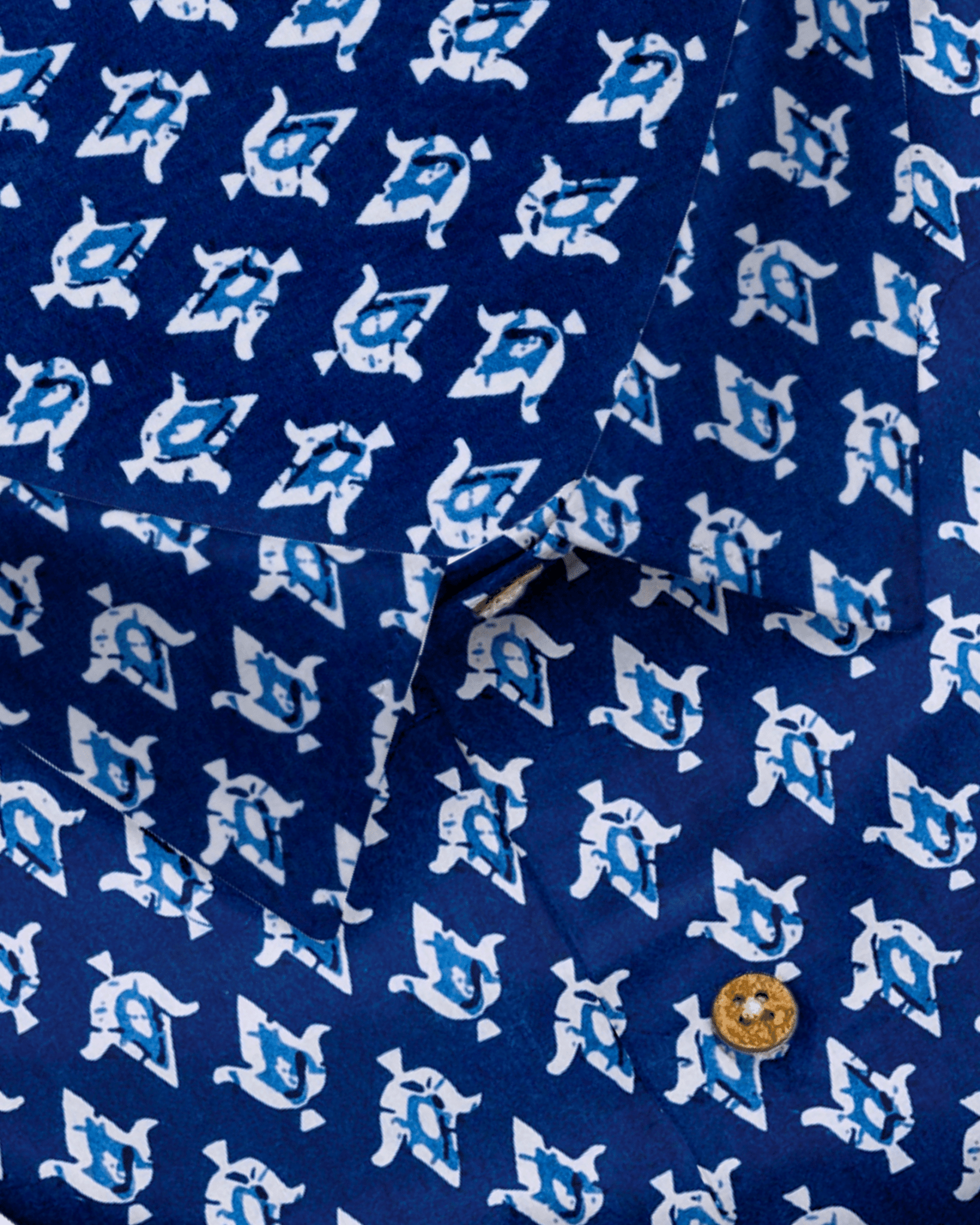 Royal Blue Buti - Jaipuri Crown