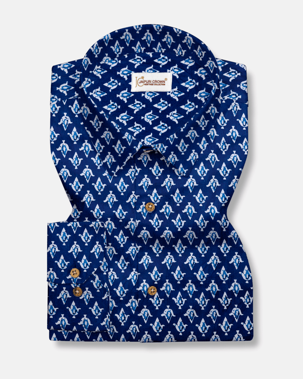 Royal Blue Buti - Jaipuri Crown