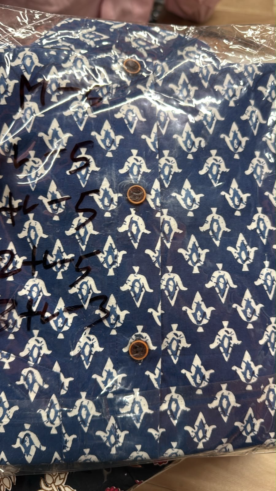 Royal Blue Charm – Printed Cotton Full Sleeve Shirt - Jaipuri Crown