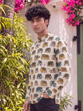 Royal Elephants – Printed Cotton Short Kurta - Jaipuri Crown