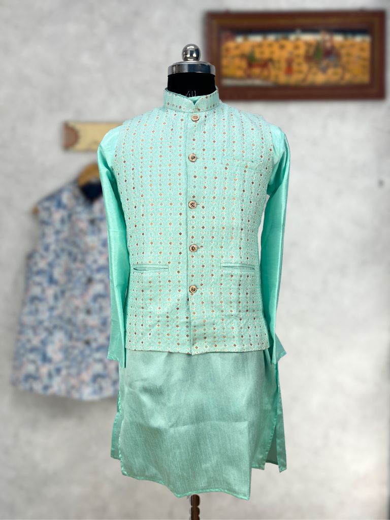 Royal Ethnic Jacket Set - Jaipuri Crown