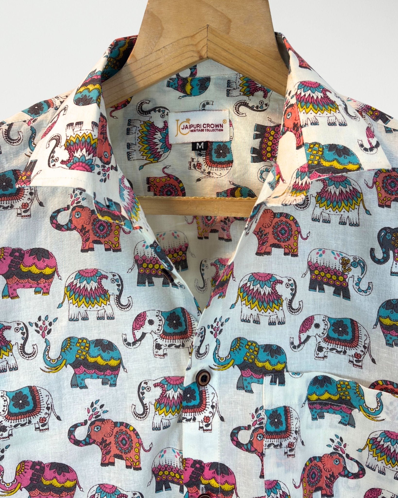 Royal March - Pure Cotton Shirt - Jaipuri Crown