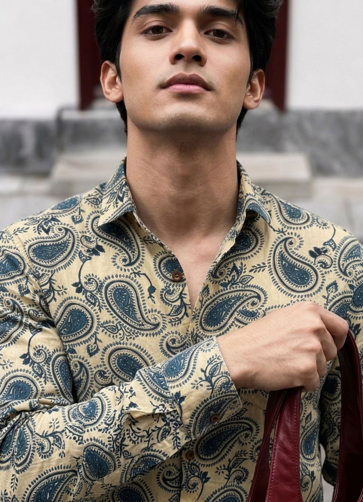 Royal Paisley – Men's Full Sleeve Cotton Shirt - Jaipuri Crown