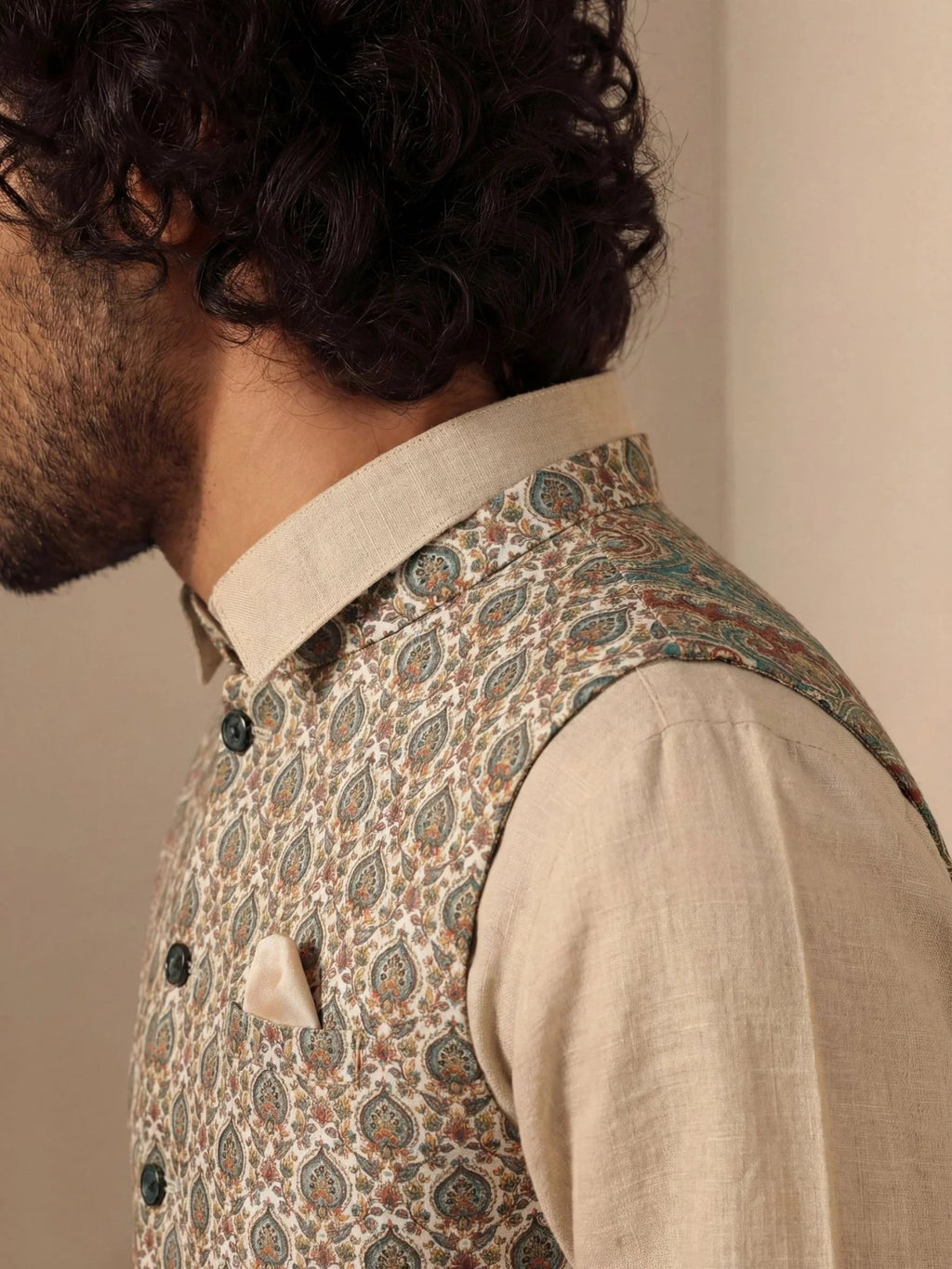 Royal Tapestry Modi Jacket - Jaipuri Crown