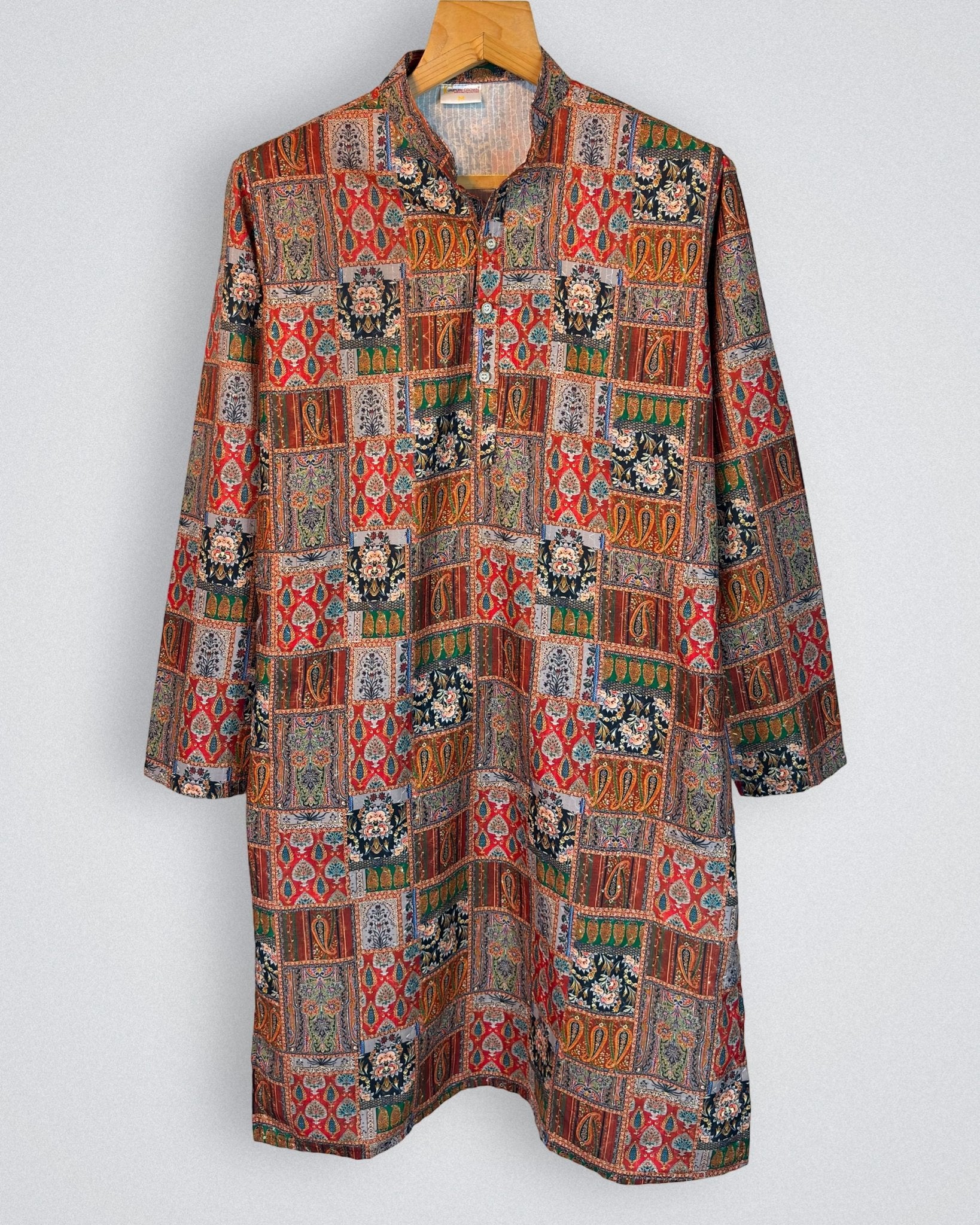 Ruby Blaze Bandhani Printed Kurta - Jaipuri Crown