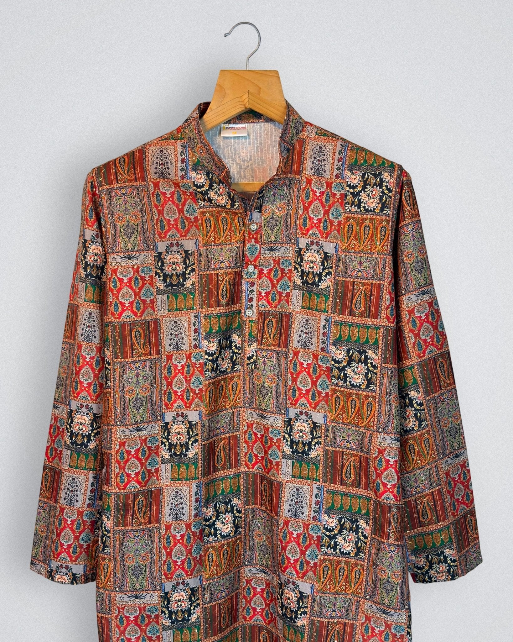 Ruby Blaze Bandhani Printed Kurta - Jaipuri Crown