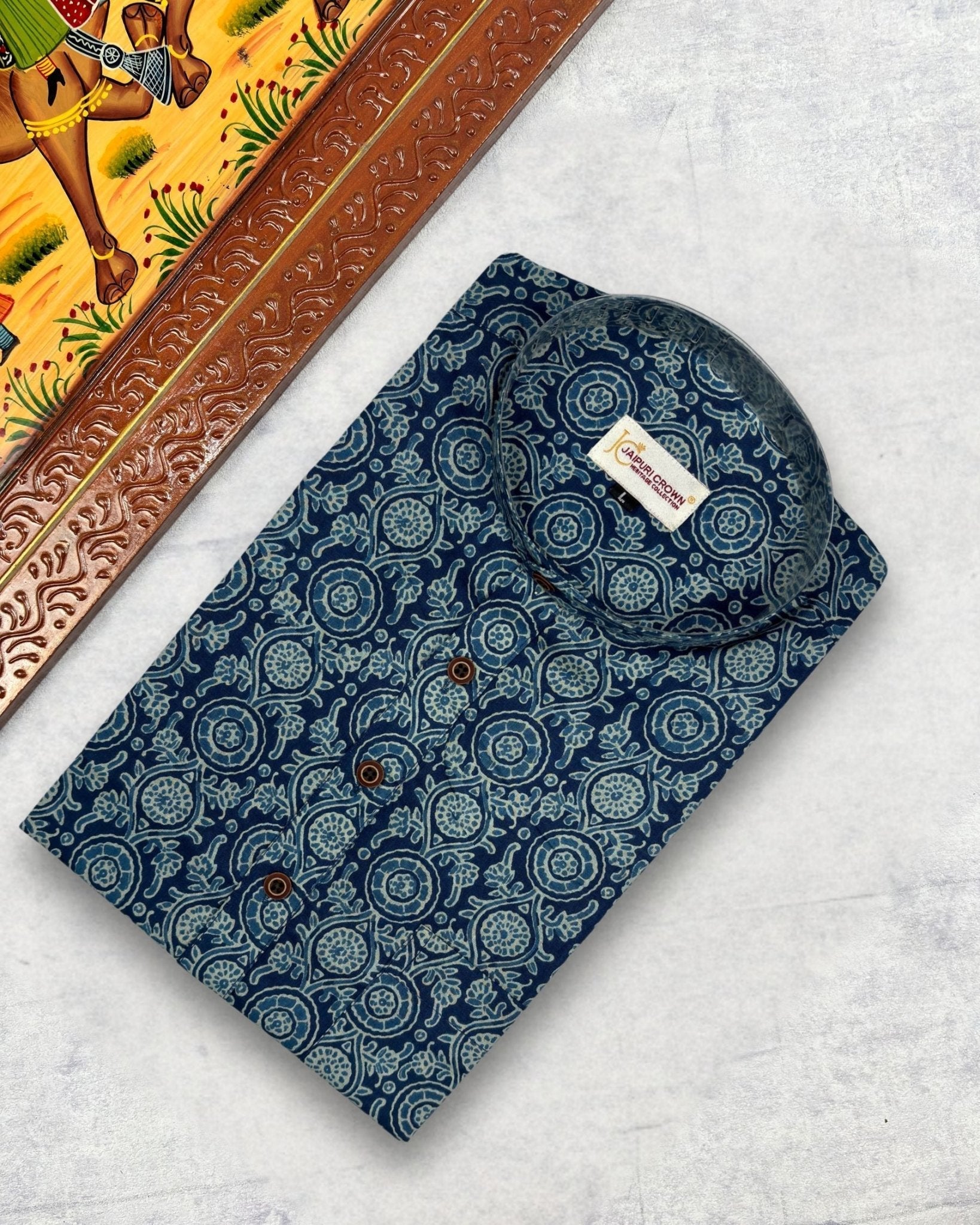 Rustic Blues - Jaipuri Crown