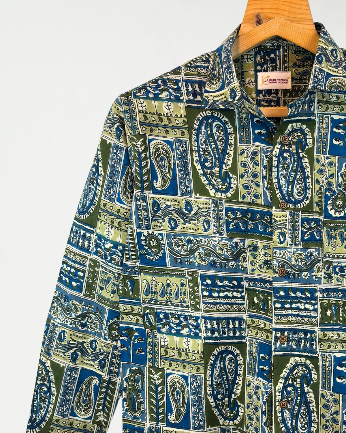 Rustic Richness - Pure Cotton Shirt - Jaipuri Crown