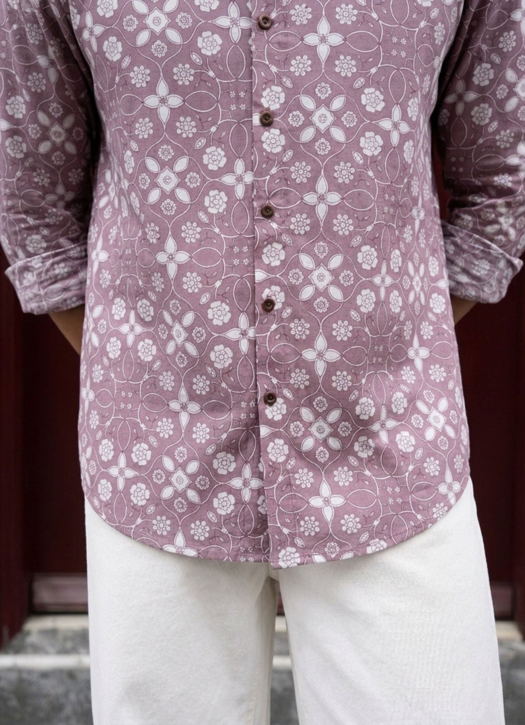 Sanganeri Blossom – Full Sleeve Cotton Shirt - Jaipuri Crown