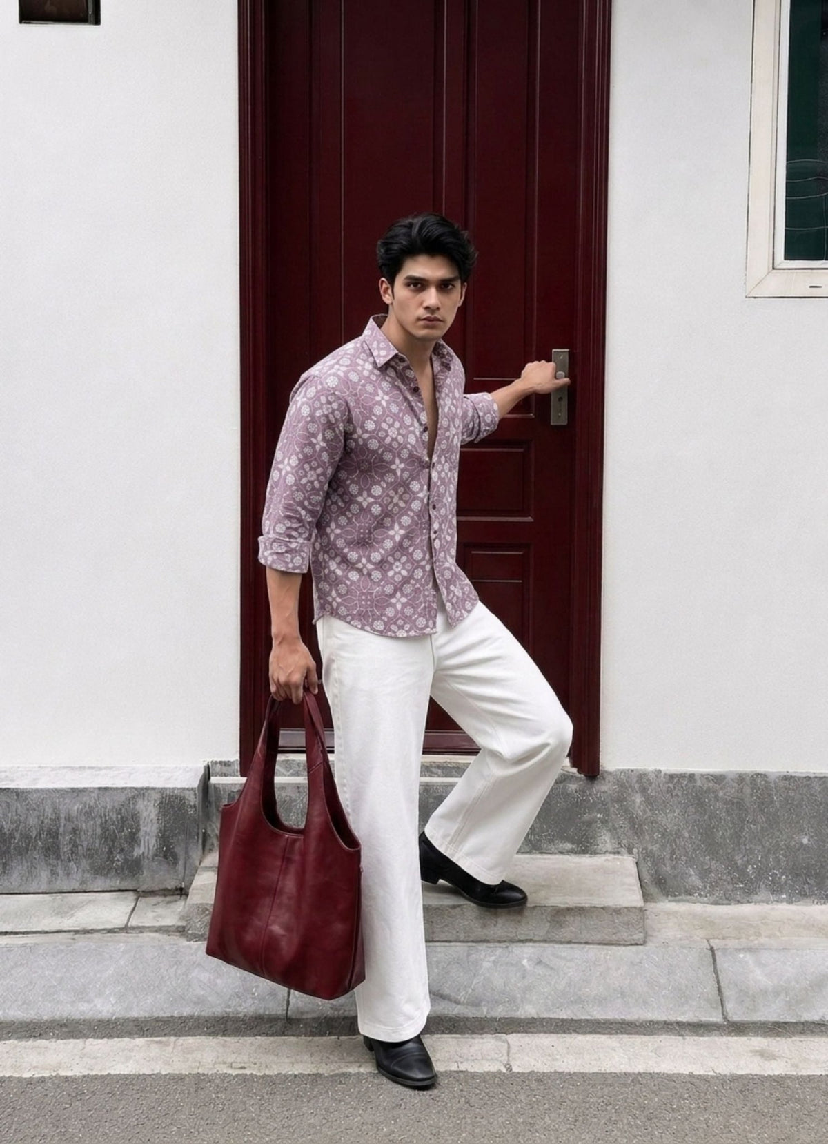 Sanganeri Blossom – Full Sleeve Cotton Shirt - Jaipuri Crown