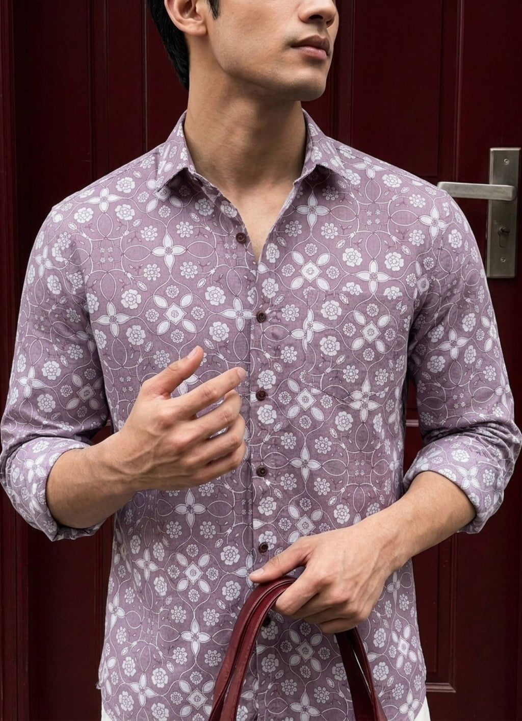 Sanganeri Blossom – Full Sleeve Cotton Shirt - Jaipuri Crown