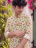 Sanganeri Charm – Printed Cotton Short Kurta - Jaipuri Crown