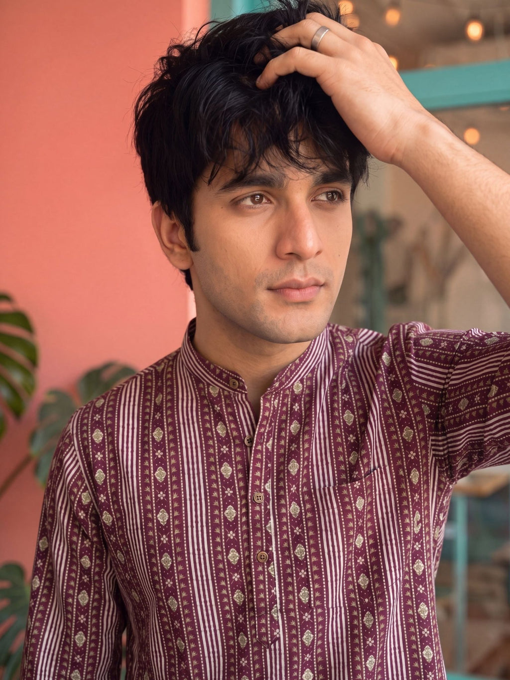 Sanganeri Splendor – Printed Cotton Short Kurta - Jaipuri Crown