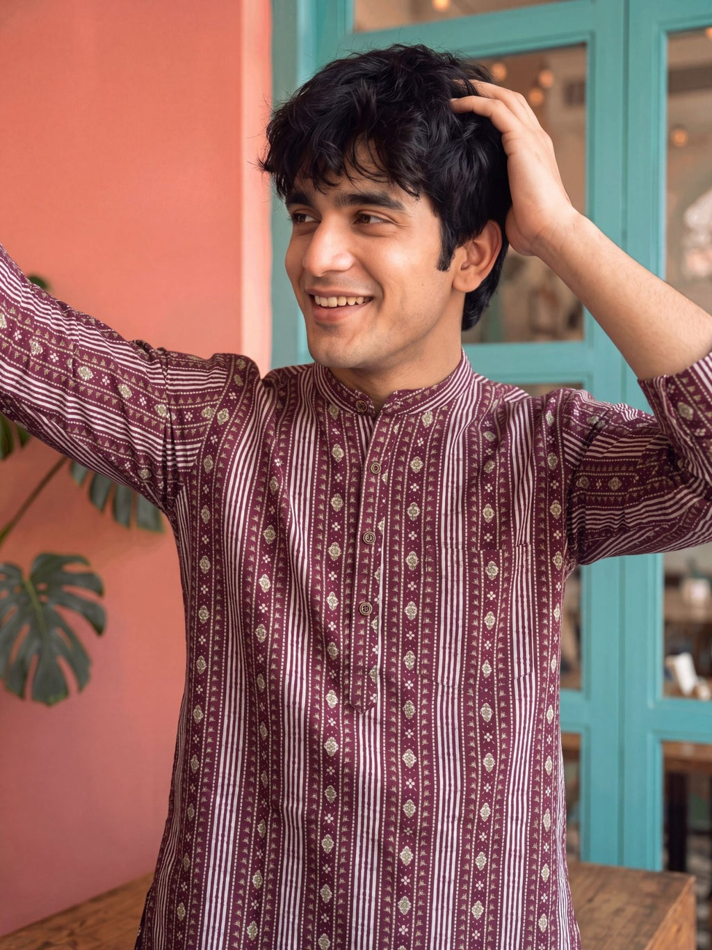 Sanganeri Splendor – Printed Cotton Short Kurta - Jaipuri Crown