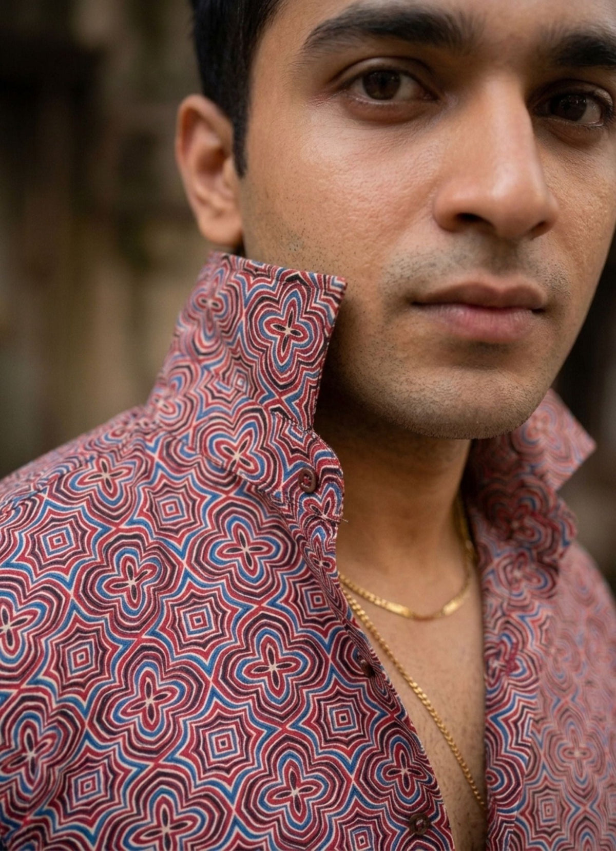 Sanganeri Style – Men's Full Sleeve Cotton Shirt - Jaipuri Crown