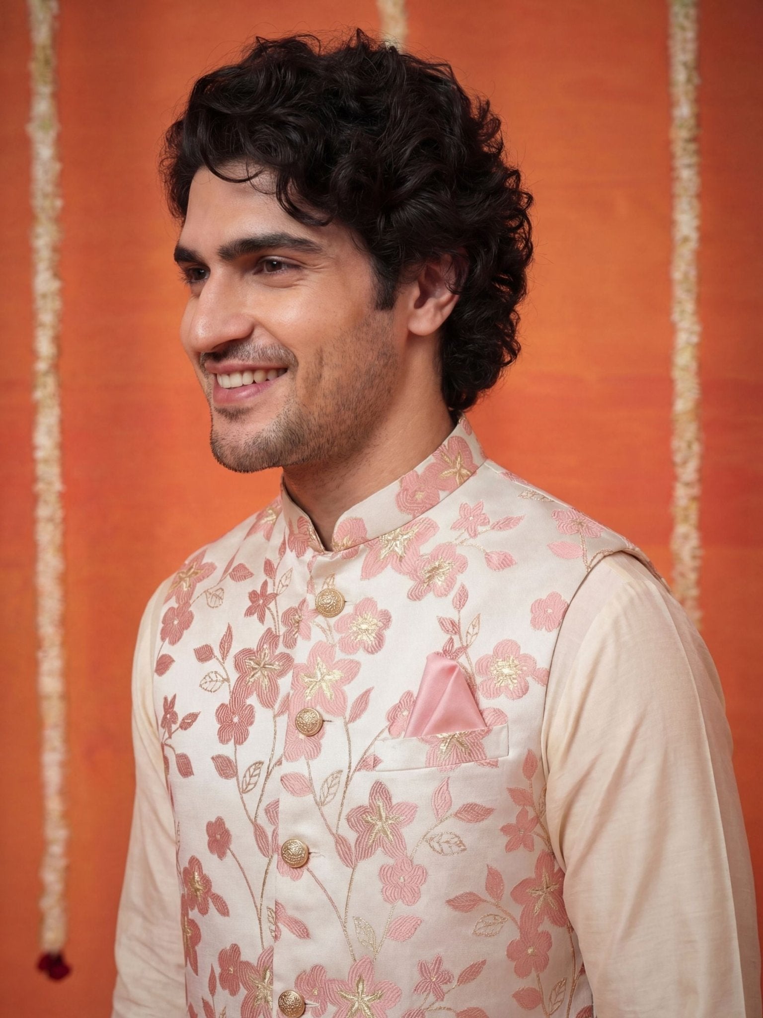 "सदरी" (Sadri) Jacquard Modi Jacket - Jaipuri Crown