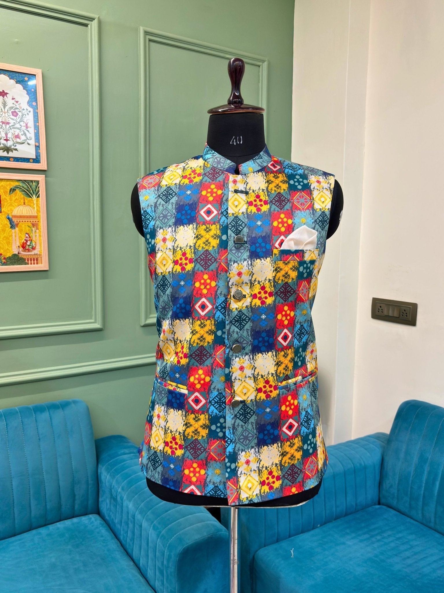 Shahi Attire Modi Jacket - Jaipuri Crown