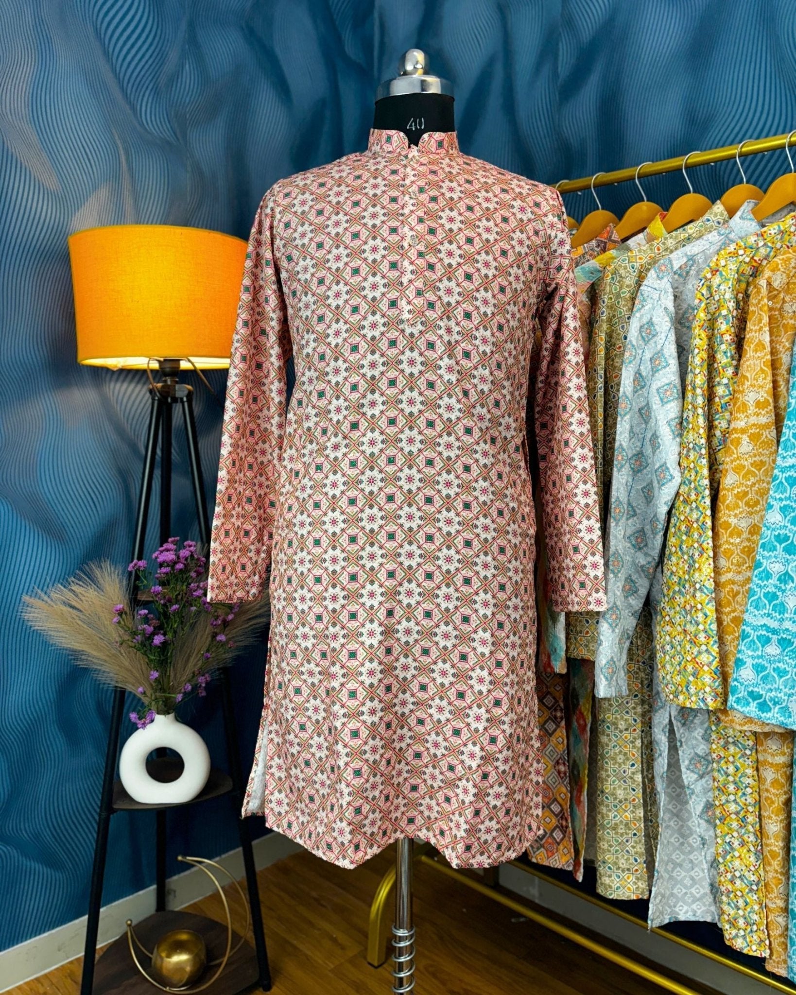 Signature Look Printed Kurta - Jaipuri Crown