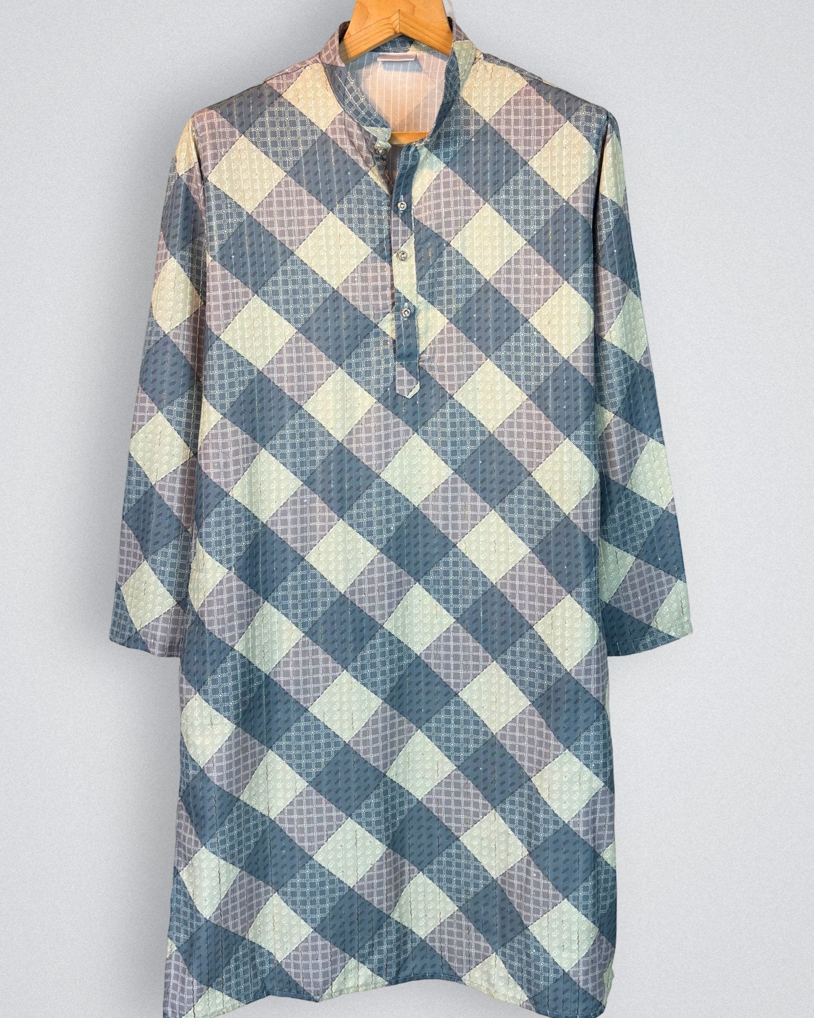 Sparkling Golden Work Kurta - Jaipuri Crown