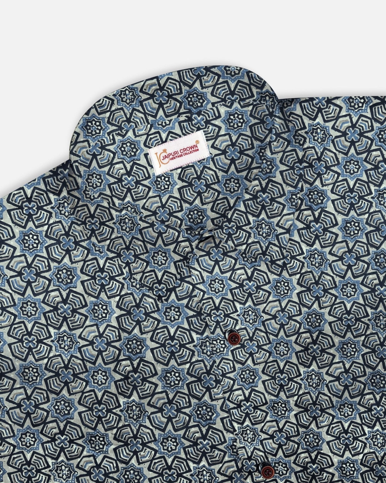 Spin & Style - Pure Cotton Shirt - Pure Cotton Shirt - Jaipuri Crown