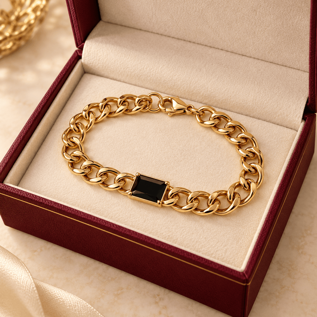 Stylish Gold Bracelet - Men's Jewellery - Jaipuri Crown