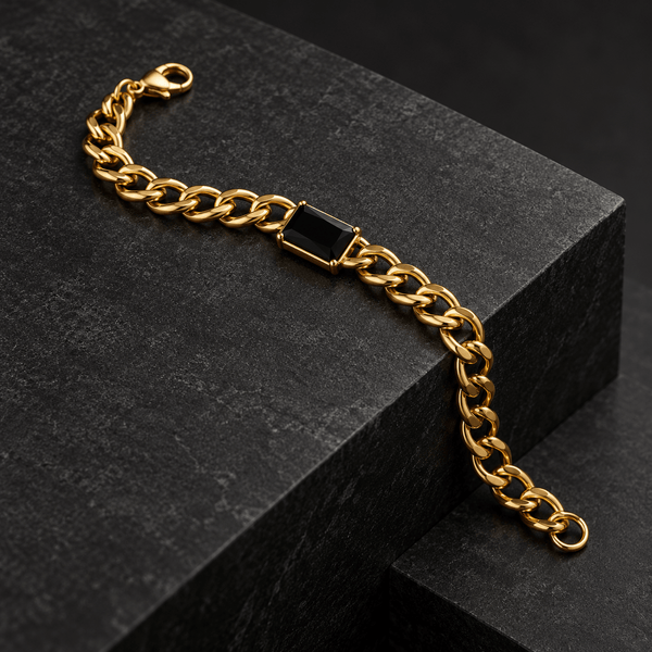 Stylish Gold Bracelet - Men's Jewellery - Jaipuri Crown