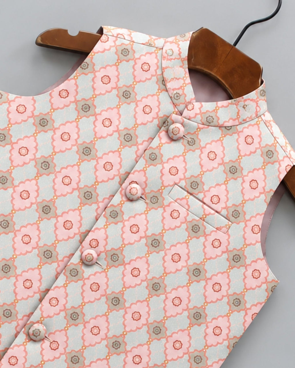 Stylish Kid's Nehru Jacket - Jaipuri Crown