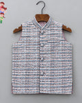 Stylish Kid's Nehru Jacket - Jaipuri Crown