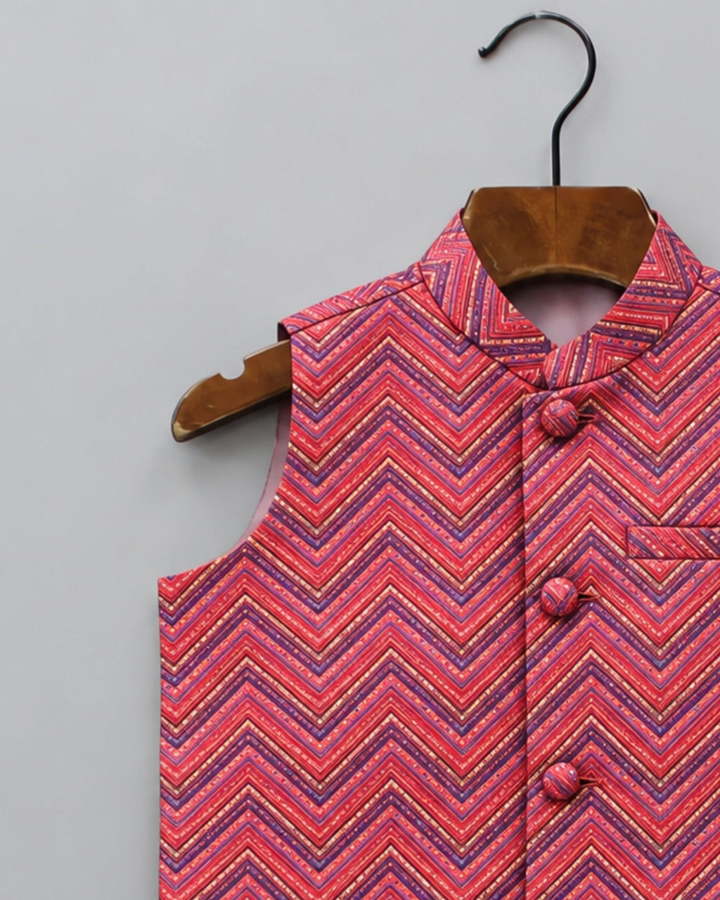 Stylish Kid's Nehru Jacket - Jaipuri Crown