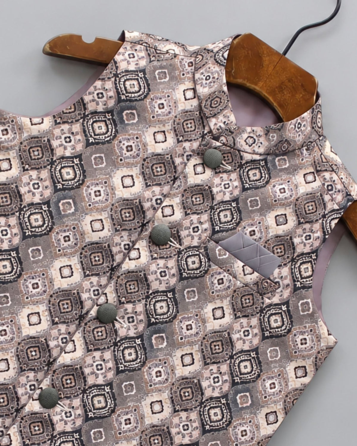 Stylish Kid's Nehru Jacket - Jaipuri Crown